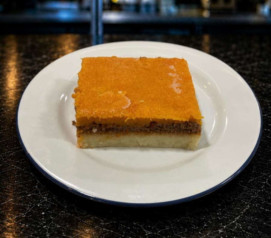 Pastel de carne con papa y zapallo