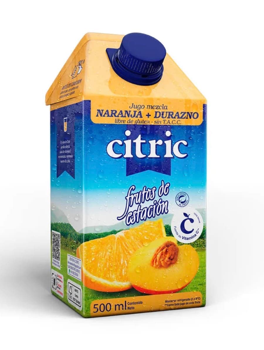 Citric naranja durazno 500 ml
