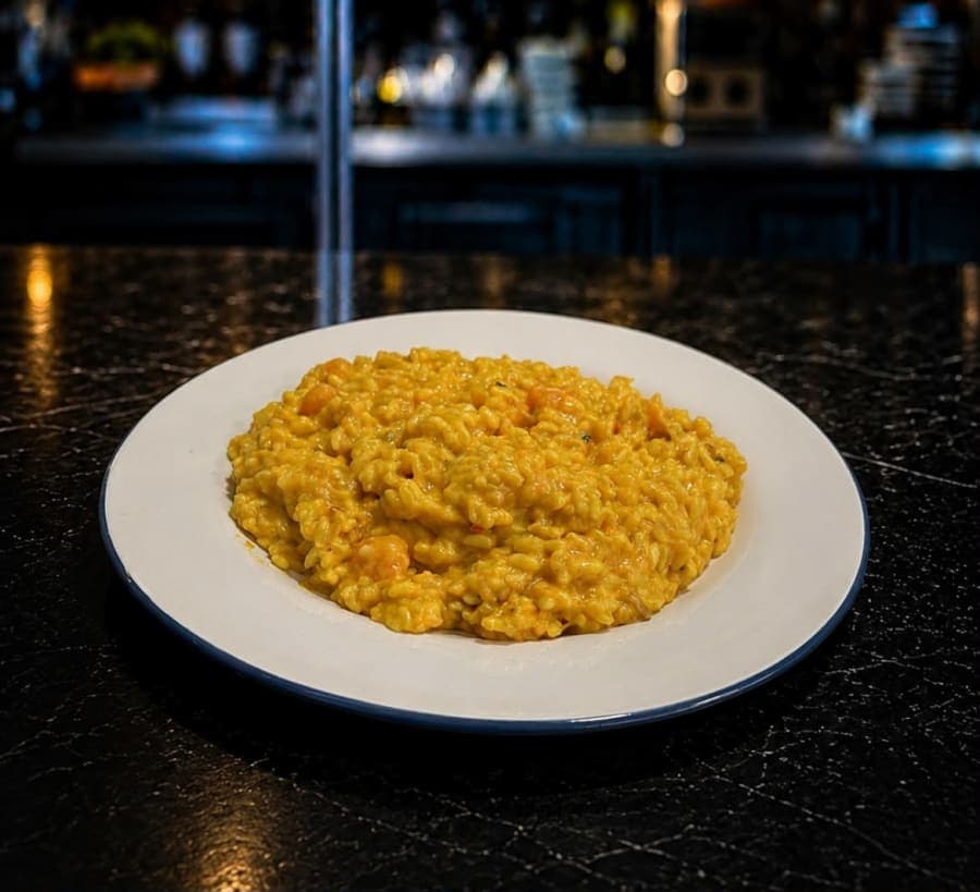Risotto de calabaza y verduras